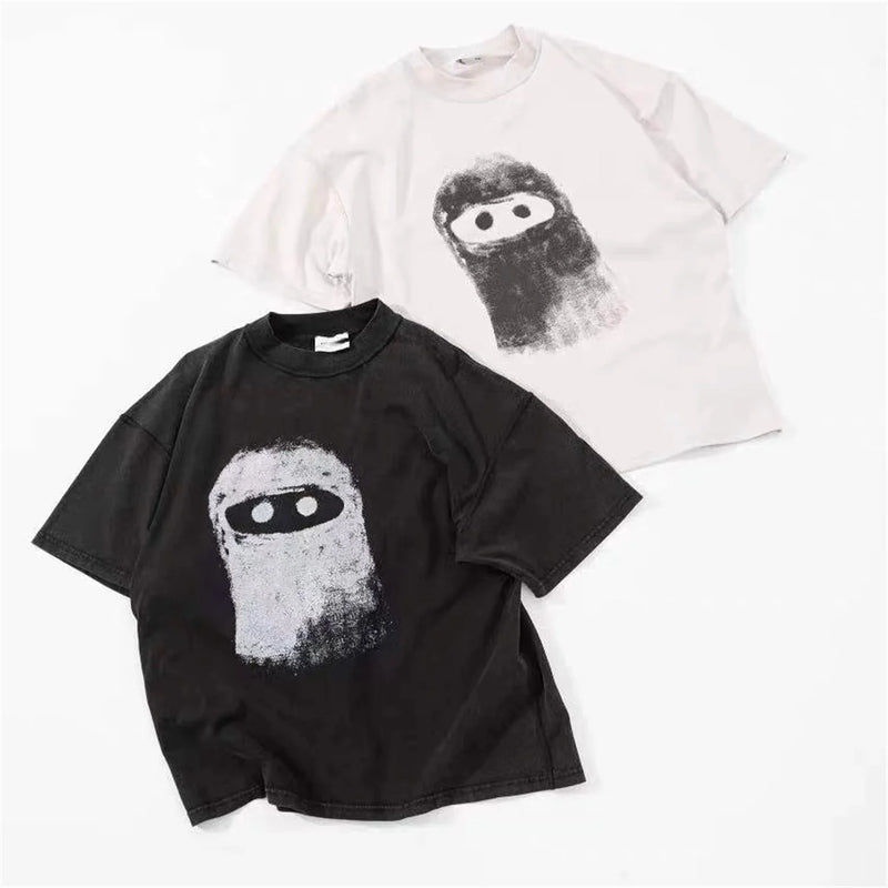 Skatercore Streetwear top – Summer Vintage Style Adf Nft Illustration Ye Doll Graffiti W