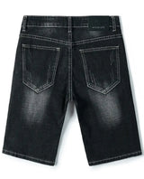 Summer Embroidered Eagle Denim Shorts Men's Summer Thin Fit Good Quality Ripped Five Points Pirate Shorts