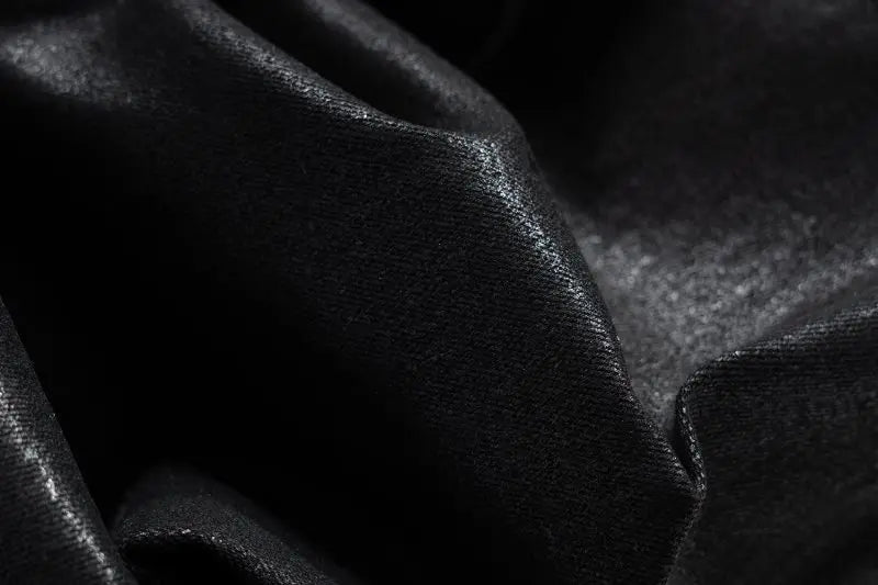 european and american street batik black paint coat wide jeans pants fashionable baggy contoured distressed flared denim jeans unique jeans style 1604
