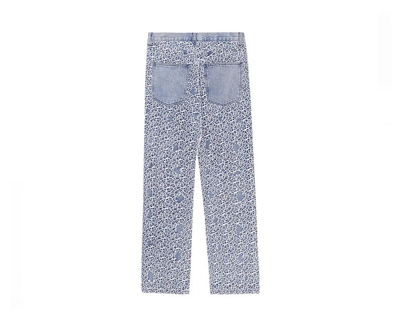 2023 cool design ripped hole mesh gothic blue baggy men jeans pants new fashion straight hip hop denim trousers pantalon homme unique jeans style 5151