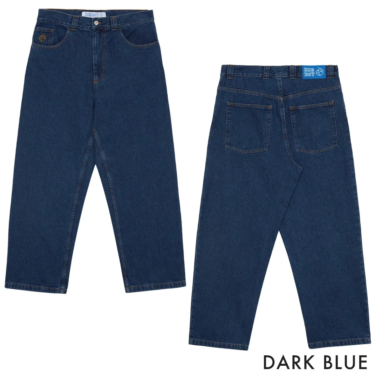 harajuku polar big boy baggy jeans y2k gothic pants graphic embroidery japanese streetwear jeans vintage mens wide trousers unique jeans style 244