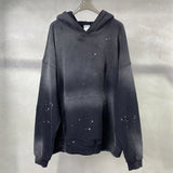 cyberpunk barcode glitch featuring street wear speckled ink rubbed hooded hoodies fashion sense distressed winter coat mens and womens baggy washing clothes