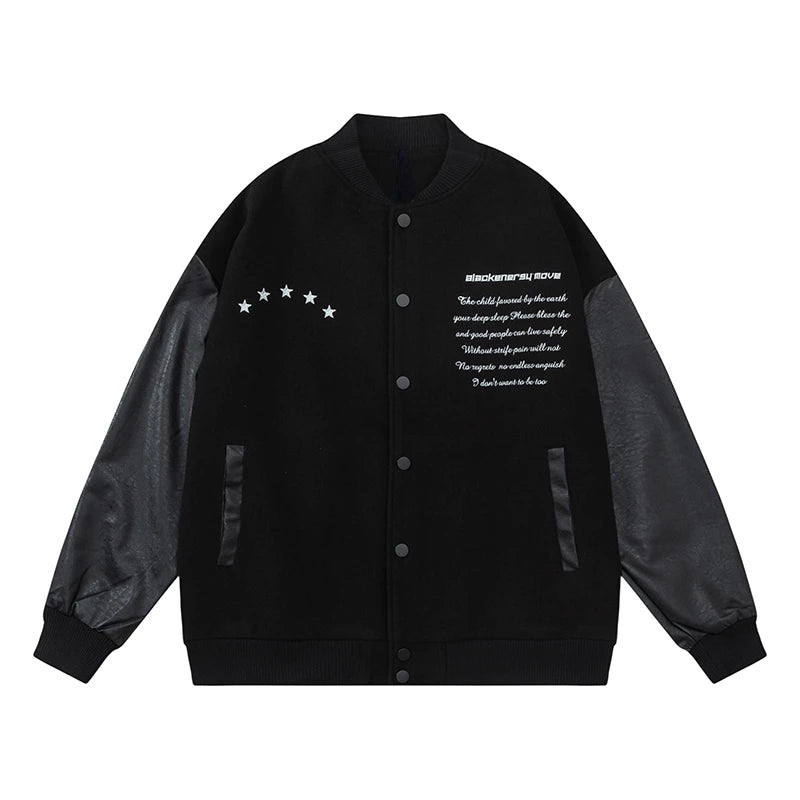 men streetwear jacket patchwork baseball bomber jackets coats hip hop harajuku motorcycle oversized outerwear nan fashion pho - variant style 61baac for streetwear fashion