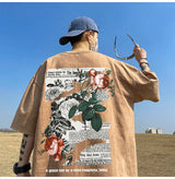 Y2k Vintage Anime – Rose Will Bloom All The Time Goth Letter Design Printed