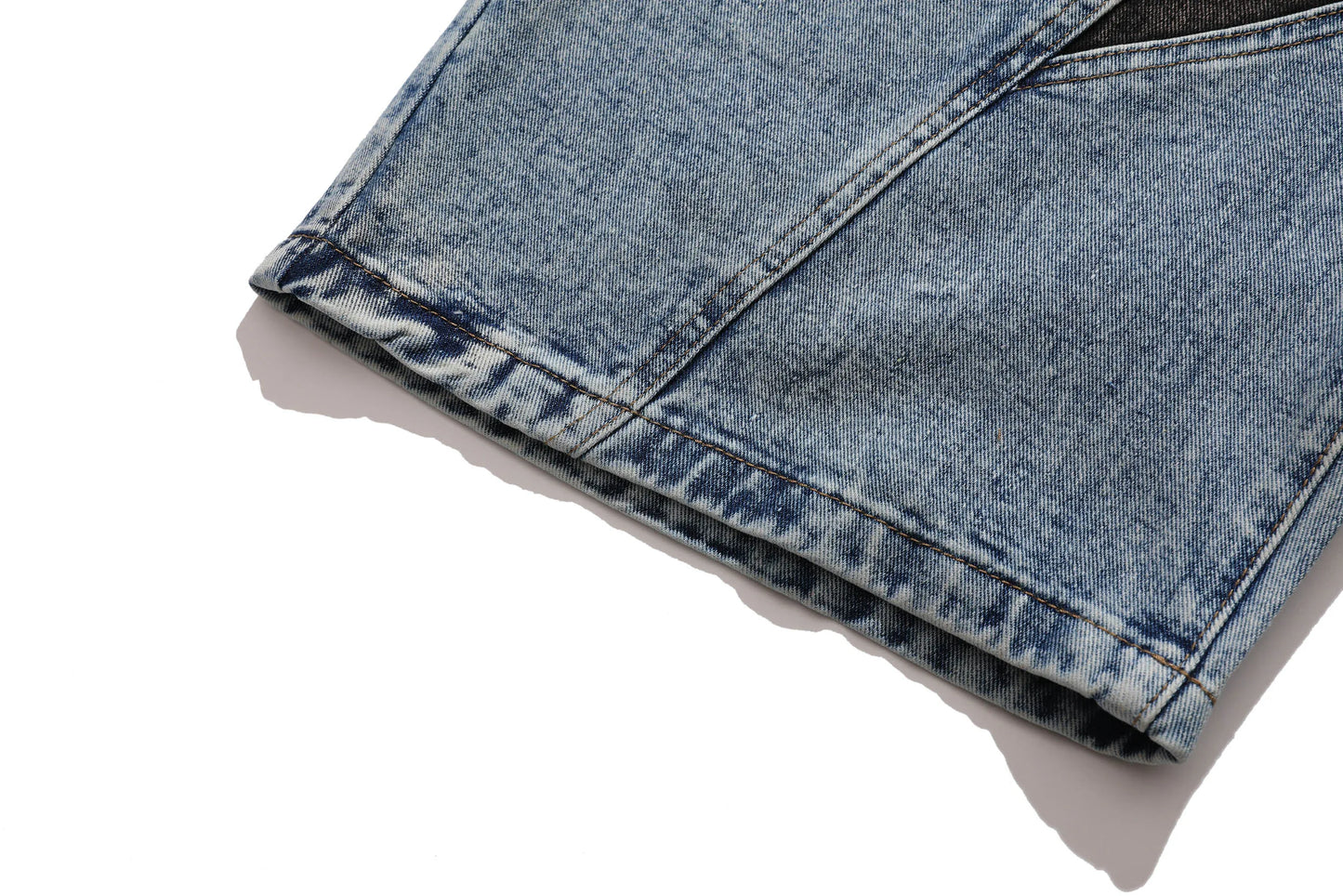hip hop loose denim shorts pants fashion patchwork stars half pant men summer casual zipper streetwear short joggers men shorts unique joggers style 2836
