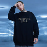 Funny Cartoon Basketball Graphic Pullovers Fleece Sweatshirts Hombre