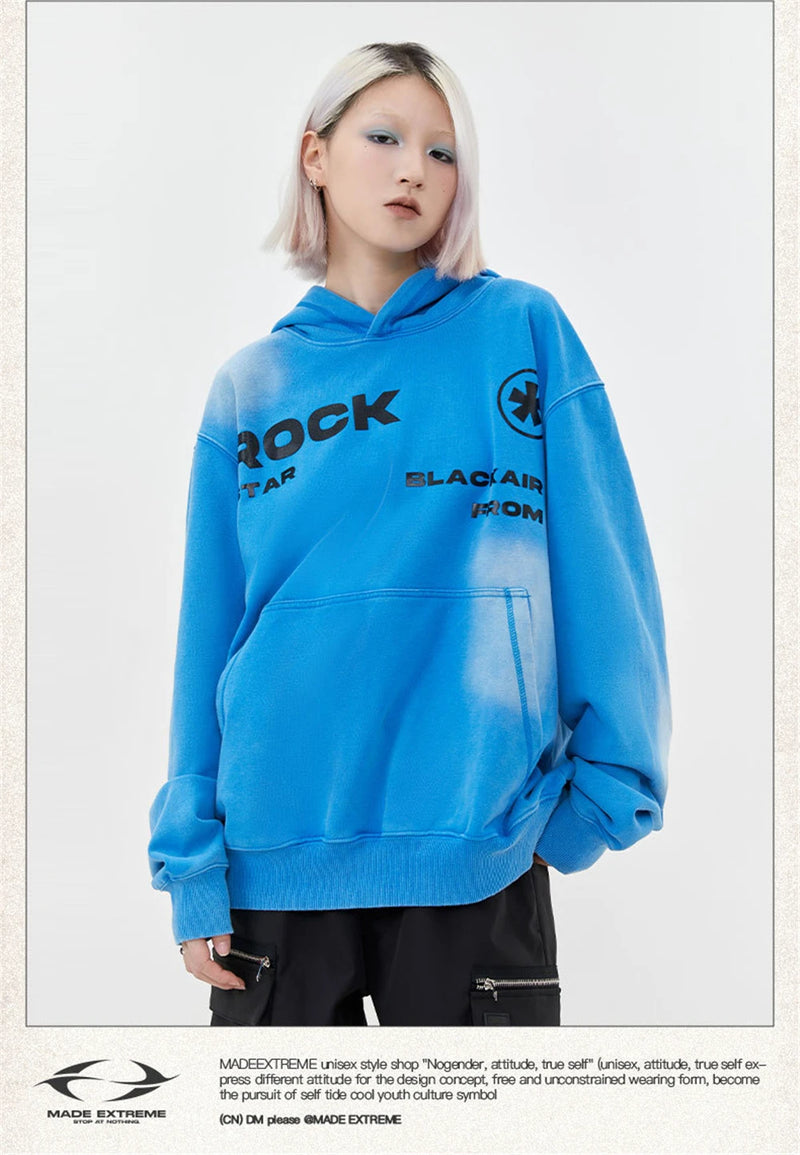 2023 Hip Hop Hoodie Streetwear Unisex Sweatshirt Letter Graphic Haraju