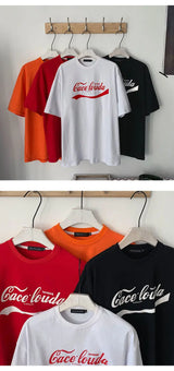 Vaporwave Tribal flame – Korean Summer Fashion Brand Printed Short Sleeved T Shirt Me