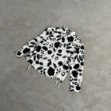 24ss New Retro Vintage Digital direct spray cherry print High-Street Casual long sleeved shirt