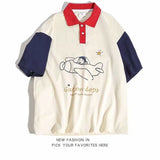 Harajuku Melting smiley – 2024 Summer New Trendy Men And Women Polo Short Sleeved Coup