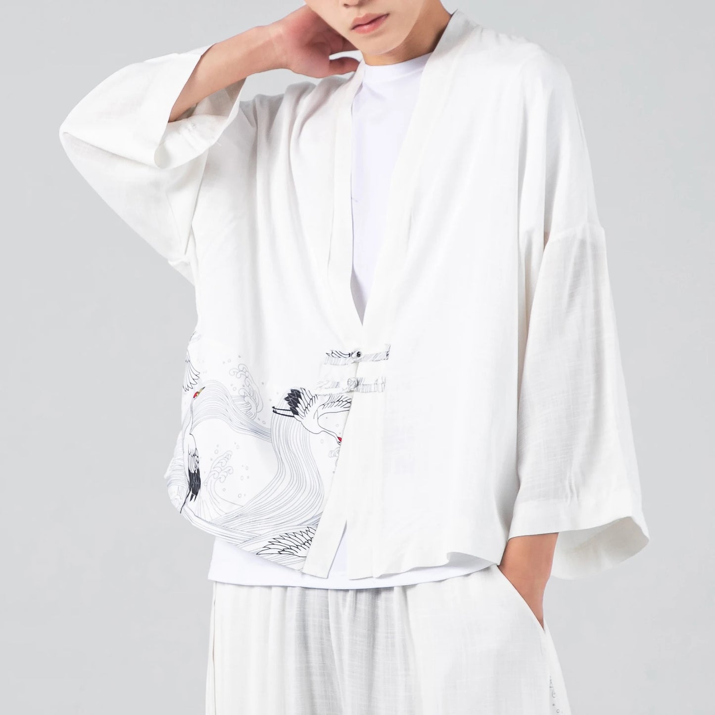 Kimono Cardigan Men Summer New Haori Samurai Kimonos Karate Streetwear Shirt Yukata