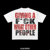 Glitchcore Design – American Letter Print Graphic T Shirts Vintage New – Edgy Streetwear for All Genders