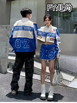 Leather Panel Streetwear Jacket Daily Fit Staple