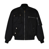 High Street Pilot Cotton Jackets Mens Thickening Winter Tooling Trendy Profile Warm Bomber Coats Unisex Baseball Collar Parkas