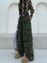unisex hip hop pants retro cargo pant streetwear multi pockets zipper harajuku joggers new casual loose straight baggy trousers unique joggers style 2073