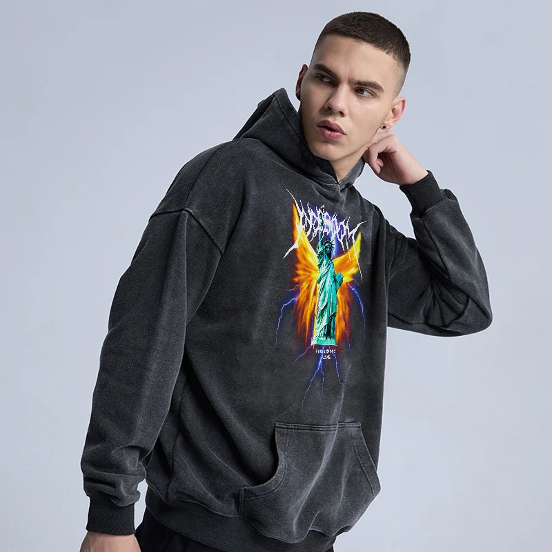 skatercore aesthetic drop featuring rainbowtouches hoodies mens popular high street wear vintage casual superior quality printed black hip hop cotton men clothing