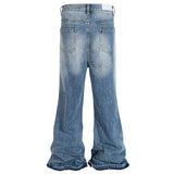 mens fashion ripped jeans blue distressed flared denim pants baggy jeans trousers male luxury designer jeans unique jeans style 5712