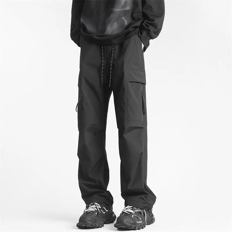 autumn mens cargo pants casual hip hop multi pocket trousers streetwear techwear sweatpants functional baggy pantalones hombre casual joggers