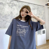 Glitchcore Oversized shirt – Summer Japanese Girly Cotton Short Sleeved T Shirt For Women
