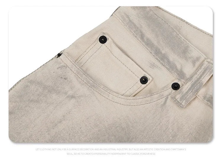 graffiti ink paint print straight pants unique default style 1234