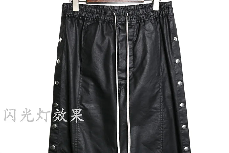 new men 2023 rick waxed workwear breasted rivet sides cargo comfortable cotton parkour sweat casual pants sweatpants tag 721 unique joggers style 579