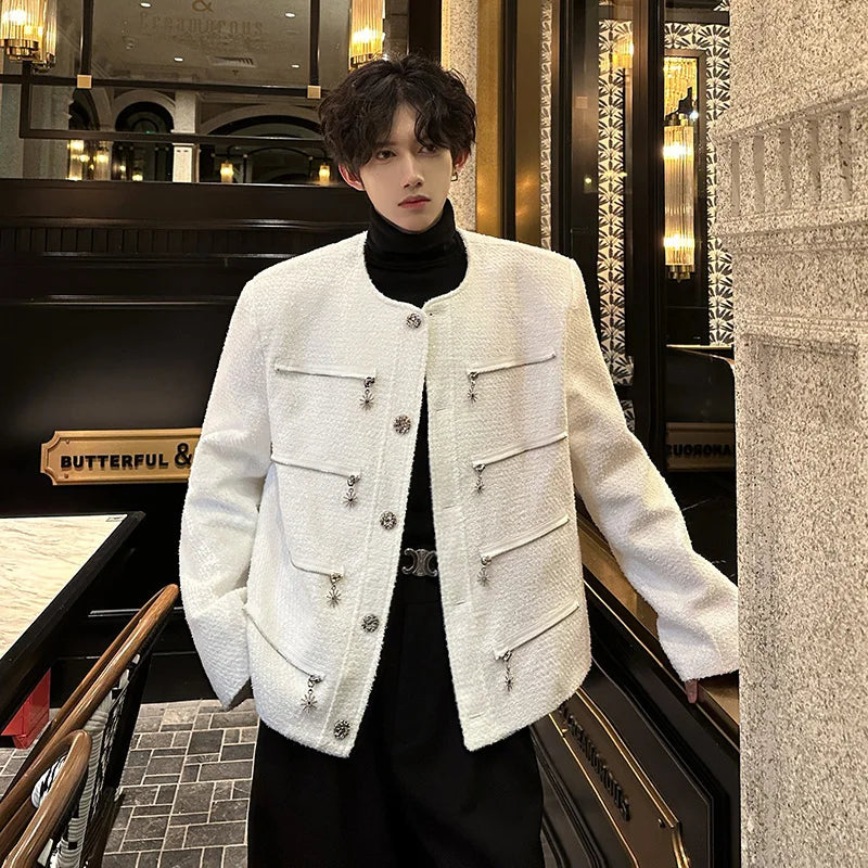 leather varsity coat, fall fit essential - oversized graphic apparel for edgy looks