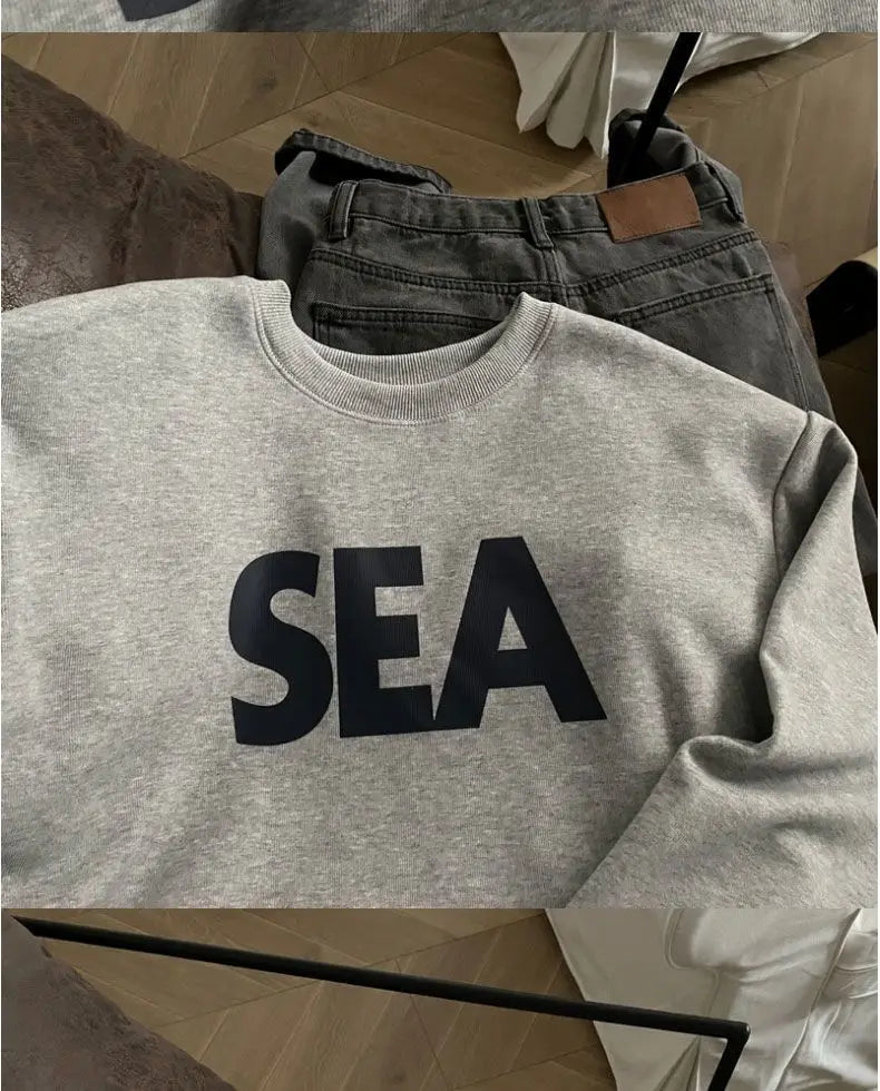 Trendy Korean Y2K Sweatshirts Men Women Hip Hop Autumn and Winter Plus Velvet Ins Trendy American Retro Style Jackets and Tops