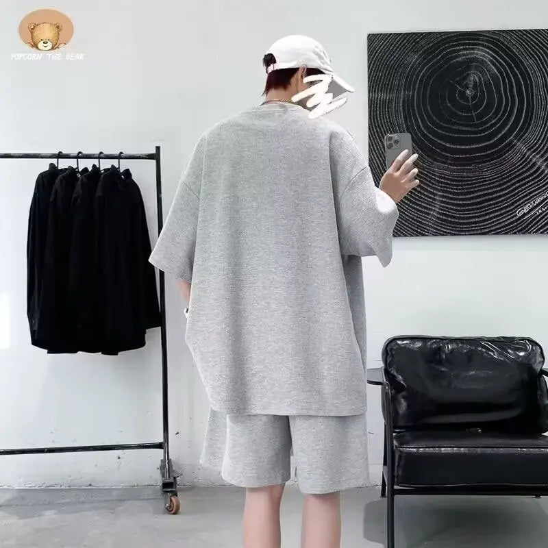 Cyberpunk Aesthetic piece – Summer Man Tracksuit Cartoon Streetwear Hip Hop Rock Casual