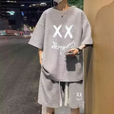 Cyberpunk Vintage print – Summer Man Tracksuit Korean Fashion Streetwear Hip Hop Rock