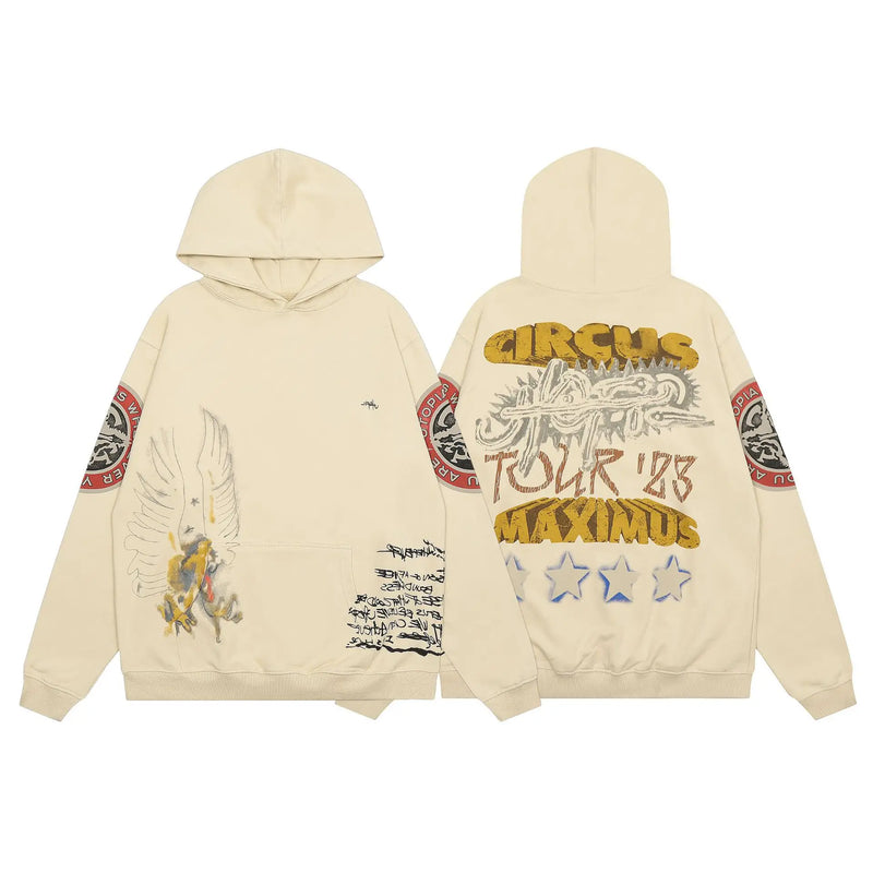 New 2023 Luxury Men Circus Utopia Death Star Pullover Hoodies Hoody Ho