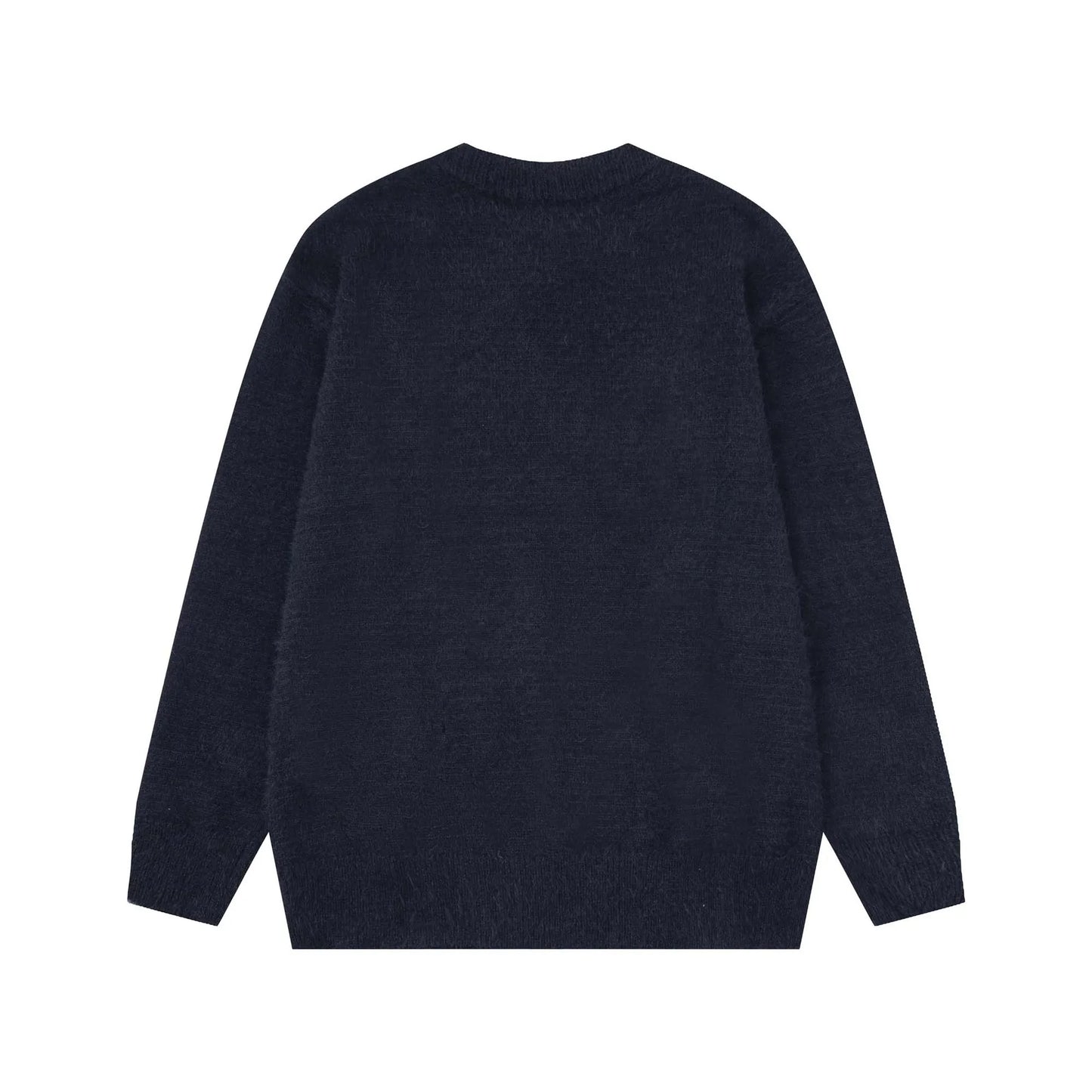 grunge knit sweater with heavyweight fabric, layered urban look for cold weather, street fashion menswear trend for seasonal 