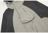 New 2023 Mens Undermycar Armor zipper Parkas Windproof hooded Jacket Tatting Multiple pockets outdoor Wear size 1 2 3 #412