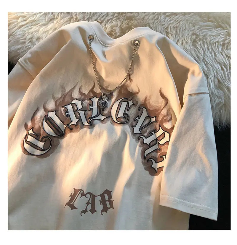 Vaporwave Streetwear – Dark Gothic Letter Creative Graphic T Shirts Men Women – Modern Streetwear for Everyone