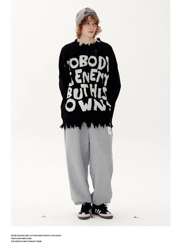 y2k knitted sweater, photo-ready sweater, cozy fashion fit, stylish street outfit, modern aesthetic appeal