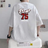 Anime Vintage print – Korean Creative Design Fashion Printed Short Sleeved T Shirt