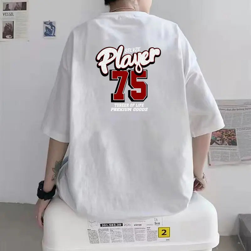 Anime Vintage print – Korean Creative Design Fashion Printed Short Sleeved T Shirt