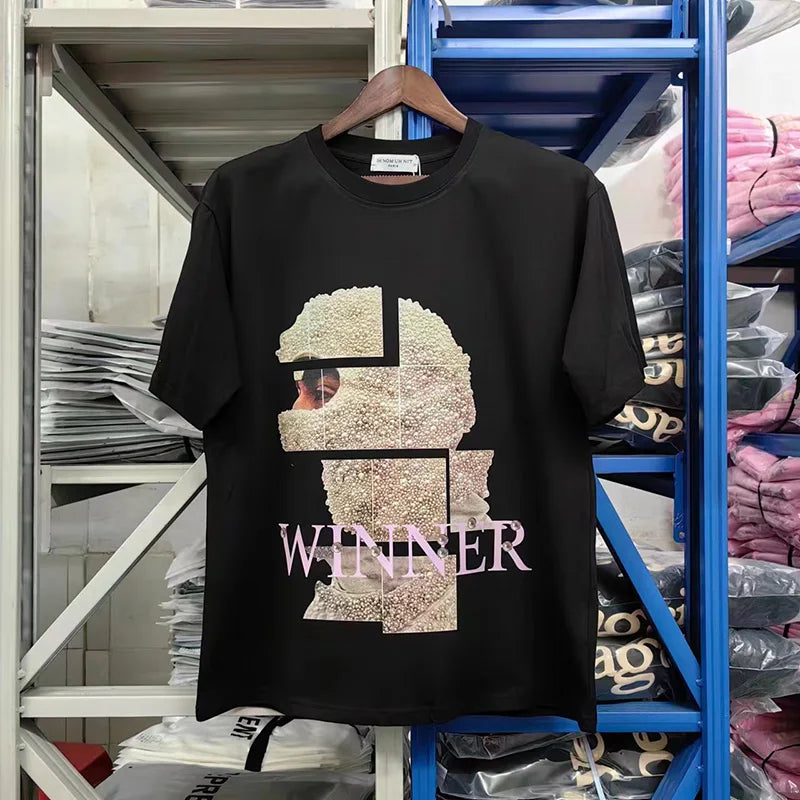 Glitchcore Fashion – High Quality Ih Nom Uh Nit T Shirt Masked Men Letter Printin – Urban Streetwear for Men & Women