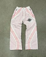 american high street fashion striped letter printed trousers men y2k harajuku retro personality casual oversized wide leg pants unique default style 3455