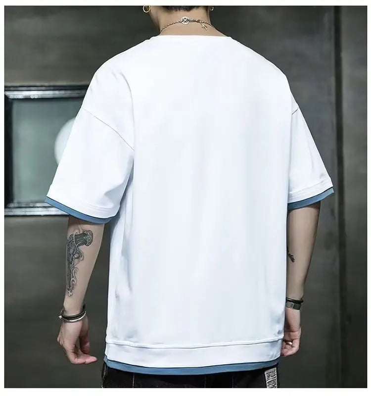 Y2k Aesthetic piece – New Mens Harajuku T Shirt Japan Graphic Hot Sale Cartoon Cas