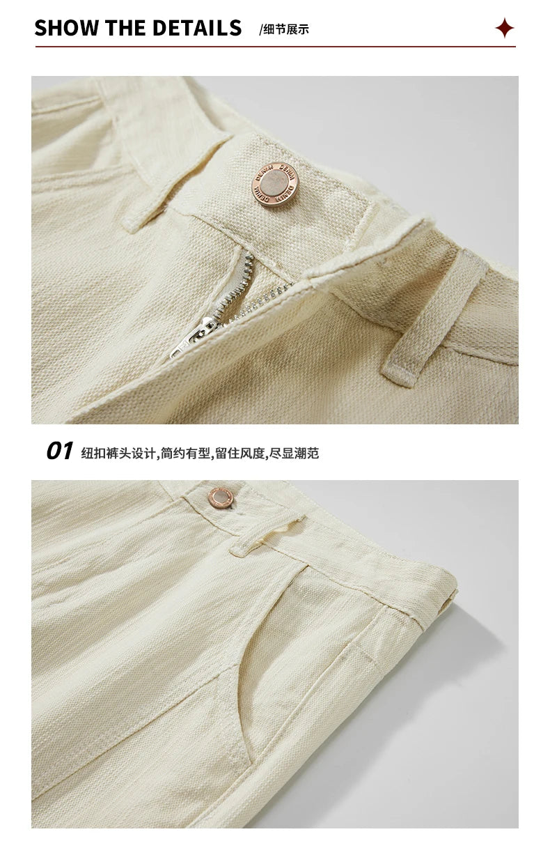 men classic fashion vintage casual loose plus size 28 42 straight white soft denim jeans pant cityboy jeans long trousers man unique jeans style 2114