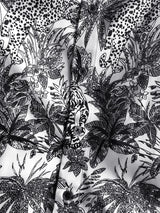New 2021 luxury Men Classic Sketch jungle Leopard Fashion 50% Silk Casual Shirts Shirt high quality Pocket Short sleeves #A47