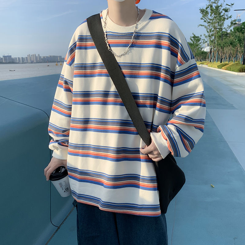 Trapwear Tribal flame – 2023 Spring New Fashion Striped Long Sleeved Comfortable Cas