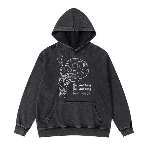 glitchcore chrome print featuring rainbowtouches washed hoodie for men vintage popular stranger hip hop winter printing high street clothes black mens clothing