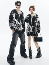 bold flame design top, high-street layer, cozy fashion fit, stylish street outfit, modern aesthetic appeal