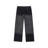 rainbowtouches men jeans unisex pants high street hip hop loose casual couple cargo straight patchwork gradient casual pants unique cargo style 592