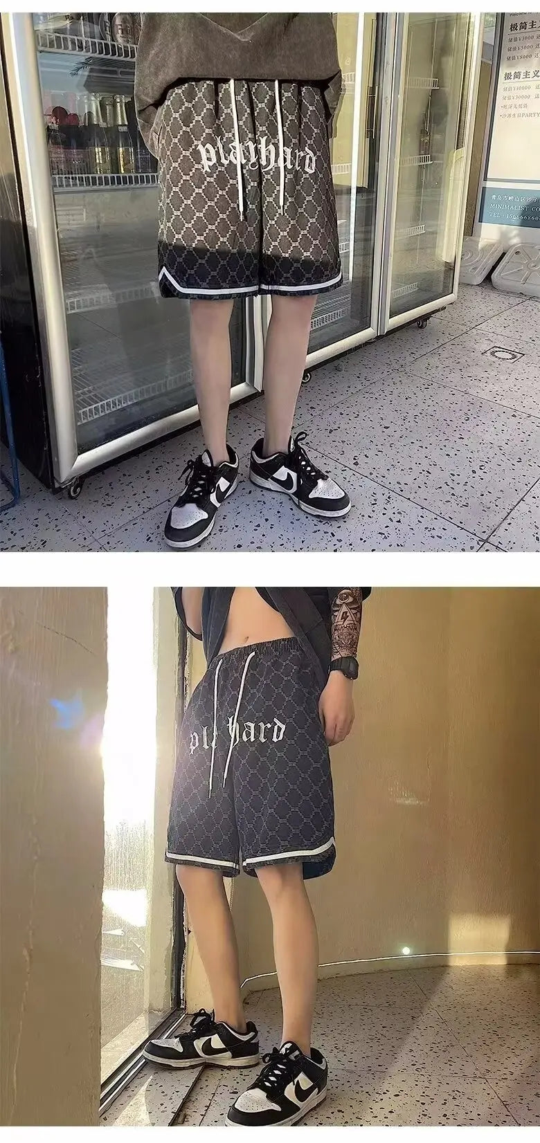 American Retro Tie-dye Denim Shorts Male Streetwear Short Jeans Luxury 2024 Summer Korean Fashion Hip-hop Cargo Straight Shorts