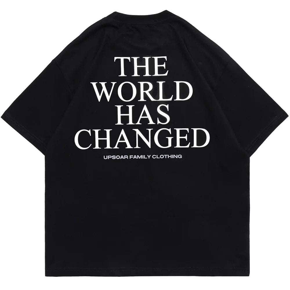 Harajuku Oversized Shirt – Aolamegs Men Horror Hand Earth Printed T Shirt Summer Gothic – Modern Streetwear for Everyone