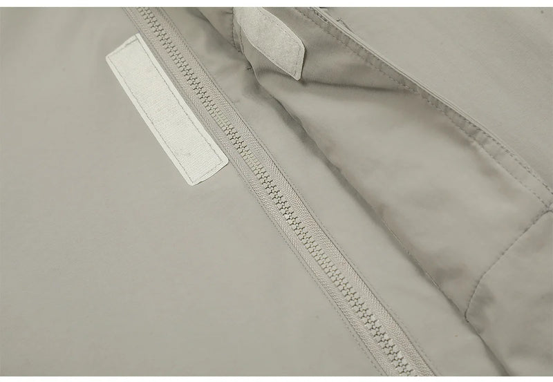 New 2023 Mens Undermycar Armor zipper Parkas Windproof hooded Jacket Tatting Multiple pockets outdoor Wear size 1 2 3 #412