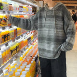 grunge fire sweater, streetwear drip, cozy knitwear for men, oversized grunge aesthetic winter top
