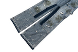 men blue ripped baggy jeans dirty printed distressed loose denim pants male luxury designer fashion jeans trousers unique jeans style 1364